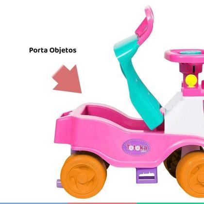 Imagem de Carrinho de Passeio Infantil Totoka Plus Rosa - Cardoso Toys