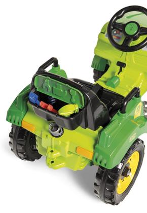 Imagem de Carrinho de Passeio Infantil Trator com pedal TraCamp Verde - Calesita
