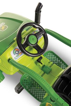 Imagem de Carrinho de Passeio Infantil Trator com pedal TraCamp Verde - Calesita