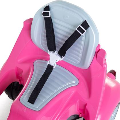 Imagem de Carrinho de Passeio ou Pedal Fusca Andador Infantil 2 em 1 Com Buzina Fouks Rosa - Calesita