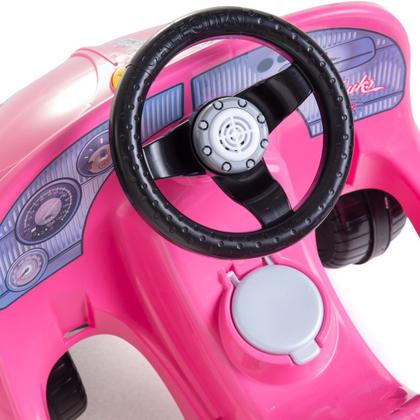 Imagem de Carrinho de Passeio ou Pedal Fusca Andador Infantil 2 em 1 Com Buzina Fouks Rosa - Calesita