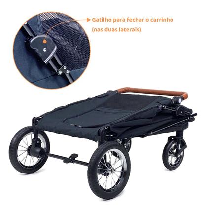 Imagem de Carrinho de passeio para Pet, animal de estimação, cachorro, cão, gato de grande porte até 55 Kg