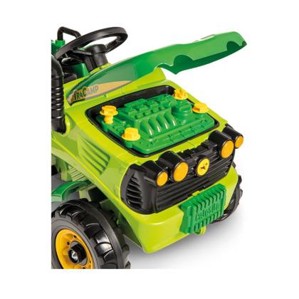 Imagem de Carrinho de passeio/pedal trator infantil tracamp verde - calesita 