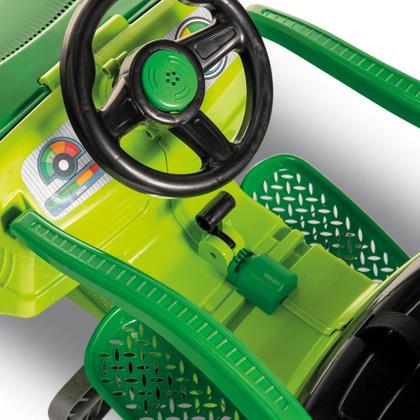 Imagem de Carrinho de passeio/pedal trator infantil tracamp verde - calesita 