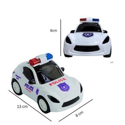 Imagem de Carrinho de Policia bate e volta Brinquedo com luz colorida e som de sirene.