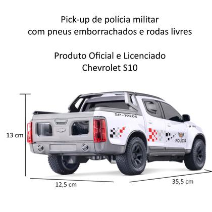 Imagem de Carrinho de Polícia Caminhonete S10 da PM de São Paulo Roma