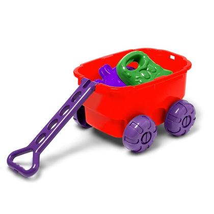 Imagem de Carrinho De Praia Playtime De Puxar Com Forminhas - Cotiplás
