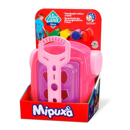 Imagem de Carrinho De Puxar Com Blocos Infantil Mipuxa Menina