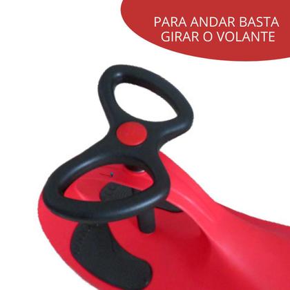 Imagem de Carrinho De Rolimã Car Infantil Importway Gira 360 Vermelho