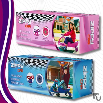 Imagem de Carrinho De Rolimã Infantil Rodinhas Com Led Criança Até 100kg Triciclo Criança Zippy Toys