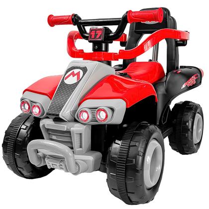 Imagem de Carrinho Elétrico 6V Vermelho A Bateria Com Haste Passeio Infantil Frente Ré