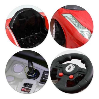 Imagem de Carrinho Elétrico Infantil 6v Com Controle Menino Menina Vermelho