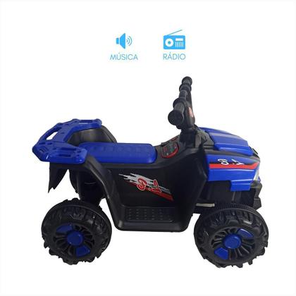 Imagem de Carrinho Elétrico Infantil Quadriciclo ul Passeio Bateria