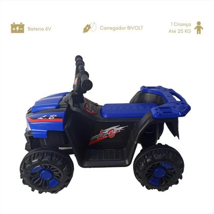 Imagem de Carrinho Elétrico Infantil Quadriciclo ul Passeio Bateria