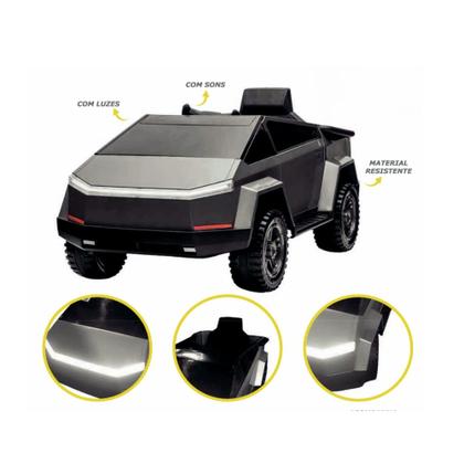 Imagem de Carrinho Elétrico Infantil Supertruck 12v Com Controle Remoto, Músicas e Luzes Unitoys