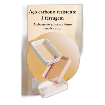 Imagem de Carrinho Em Aço Organizador Multiuso Com 3 Prateleiras