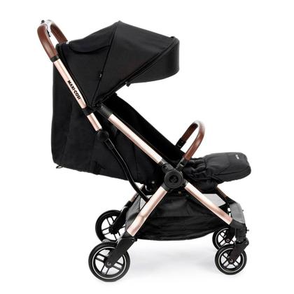 Imagem de Carrinho Eva³ Maxi-Cosi 3 Posições (0 a 22kg) + Mosqueteiro + Quebra-Sol - Essential Black Champagne