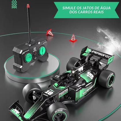 Imagem de Carrinho F1 Controle Remoto Miniatura Com Luzes E Fumaça
