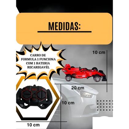 Imagem de Carrinho F1 Controle Remoto Para Treinamento de Habilidades Motoras