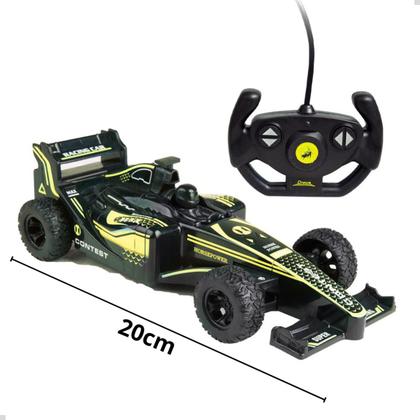 Imagem de Carrinho F1 Corrida Controle Remoto Brinquedo Recarregavel  Sem Fio