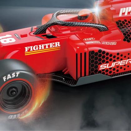 Imagem de Carrinho F1 Miniatura Controle Remoto Efeito Fumaça Led Real