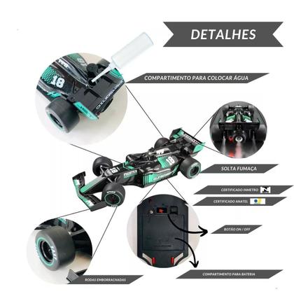 Imagem de Carrinho Formula 1 Com Controle Remoto Recarregável E Fumaça