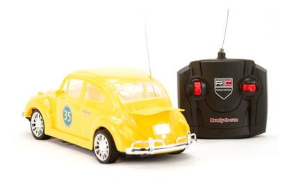 Imagem de Carrinho Fusca Clássico De Controle Remoto Brinquedo Com Luz