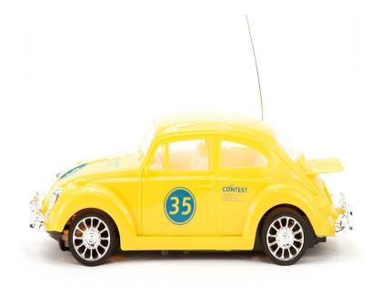 Imagem de Carrinho Fusca Clássico De Controle Remoto Brinquedo Com Luz