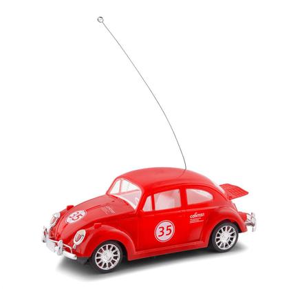 Imagem de Carrinho Fusca Clássico De Controle Remoto Brinquedo Com Luz