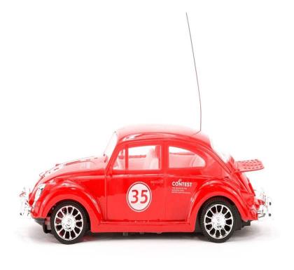 Imagem de Carrinho Fusca Clássico De Controle Remoto Brinquedo Com Luz