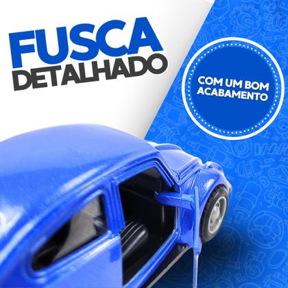 Imagem de Carrinho Fusquinha De Ferro Fusca Flexão Abre Porta