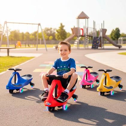 Imagem de Carrinho Gira Gira Car Fenix Até 100kg Rolimã Com Luzes Nas Rodas