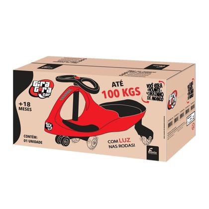 Imagem de Carrinho Gira Gira Car Rolimã Infantil Até 100kg Com luzes - Fenix Brinquedos