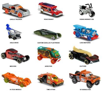 Imagem de Carrinho Hot Wheels 4 Peças - Diversos Modelos - C4982