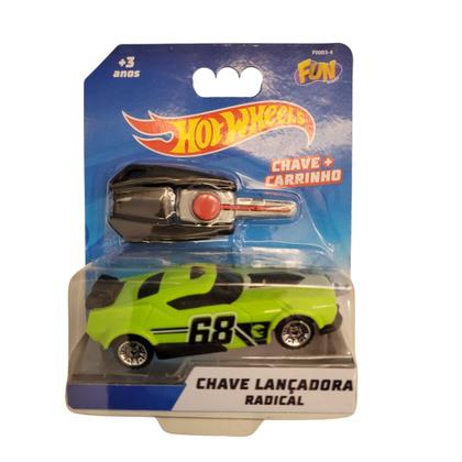 Carrinho Hot Wheels Chave Lançadora Radical Verde - Fun