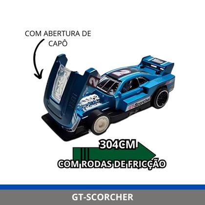 Carrinho Hot Wheels Gt-Scorcher Pull-Back Speeders 1:43 - Mattel