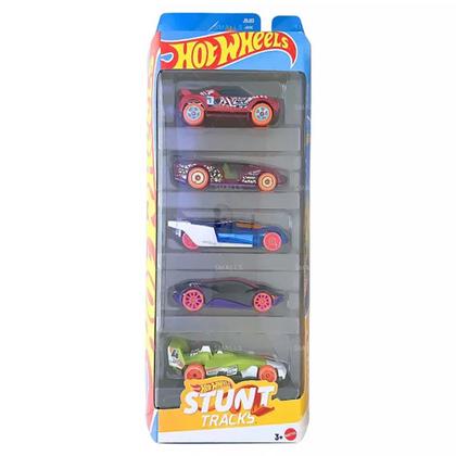 Imagem de Carrinho Hot Wheels Pack 5 Stunt Tracks 2025 Jbj83 Mattel