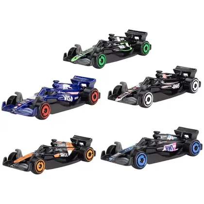 Carrinho Hot Wheels Pack C/5 Edição Formula 1 F1 Jgf58 2025 Team