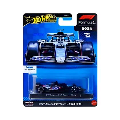 Imagem de Carrinho Hot Wheels Premium Formula 1 BWT Alpine Team A524 31 JBM09 Mattel