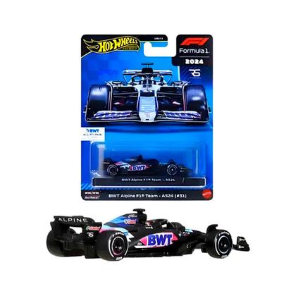 Imagem de Carrinho Hot Wheels Premium Formula 1 BWT Alpine Team A524 31 JBM09 Mattel