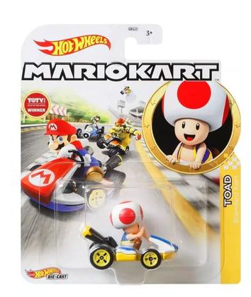 Imagem de Carrinho Hot Wheels Toad Standard Kart Mario Kart Mattel