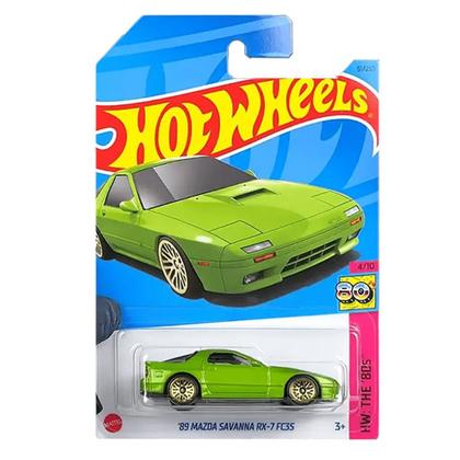 Carrinho Hotwheels 89 Mazda Savanna RX 7 FC3S Verde The 80s