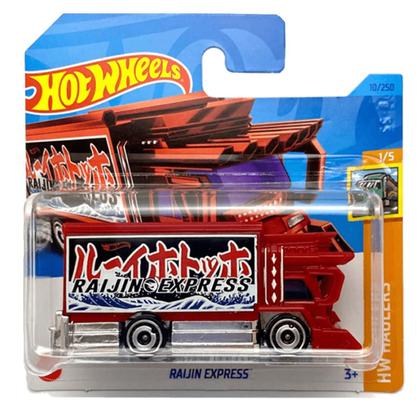Carrinho Hotwheels Raijin Express Vermelho HW Haulers - Mattel