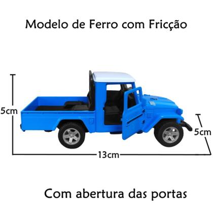 Imagem de Carrinho Infantil de Ferro Bandeirante Clássico Azul