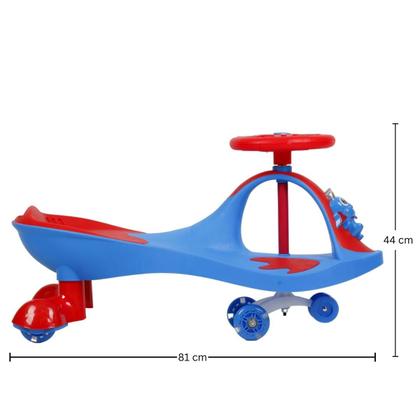 Imagem de Carrinho Infantil Manual Gira 360º Luz Led Suporta Até 100kg