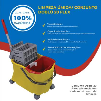 Imagem de Carrinho Limpeza com Balde 20l e Espremedor