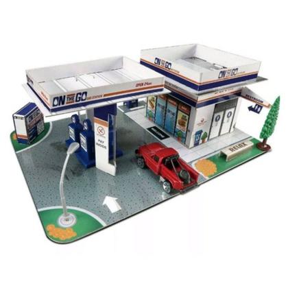 Imagem de Carrinho Maisto Fresh Metal Build/Play Posto de Gasolina