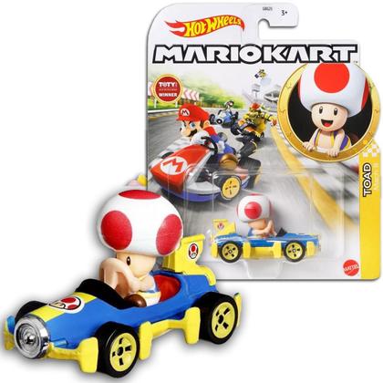 Imagem de Carrinho Mario Kart Hot Wheels 1:64 - Mattel Gbg25