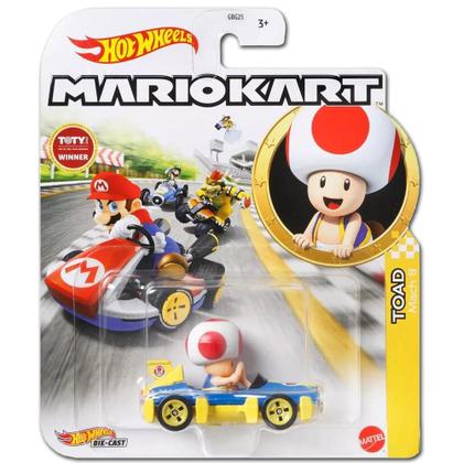 Imagem de Carrinho Mario Kart Hot Wheels 1:64 - Mattel Gbg25