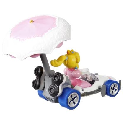 Imagem de Carrinho Mario Kart Hot Wheels c/ Glider Peach 1/64 - Mattel